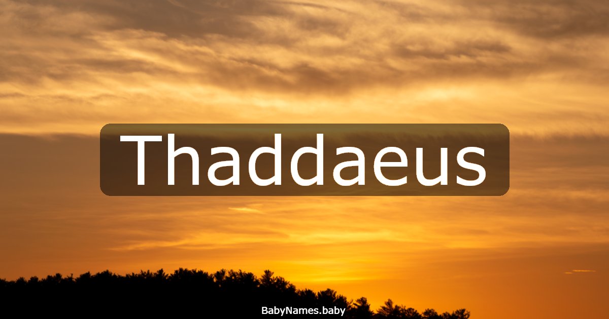 Thaddaeus
