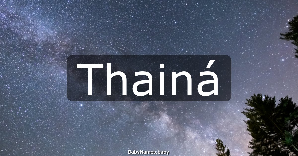 Thainá