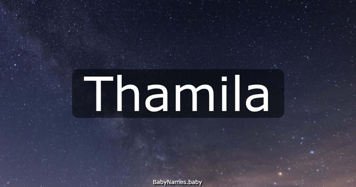 Thamila