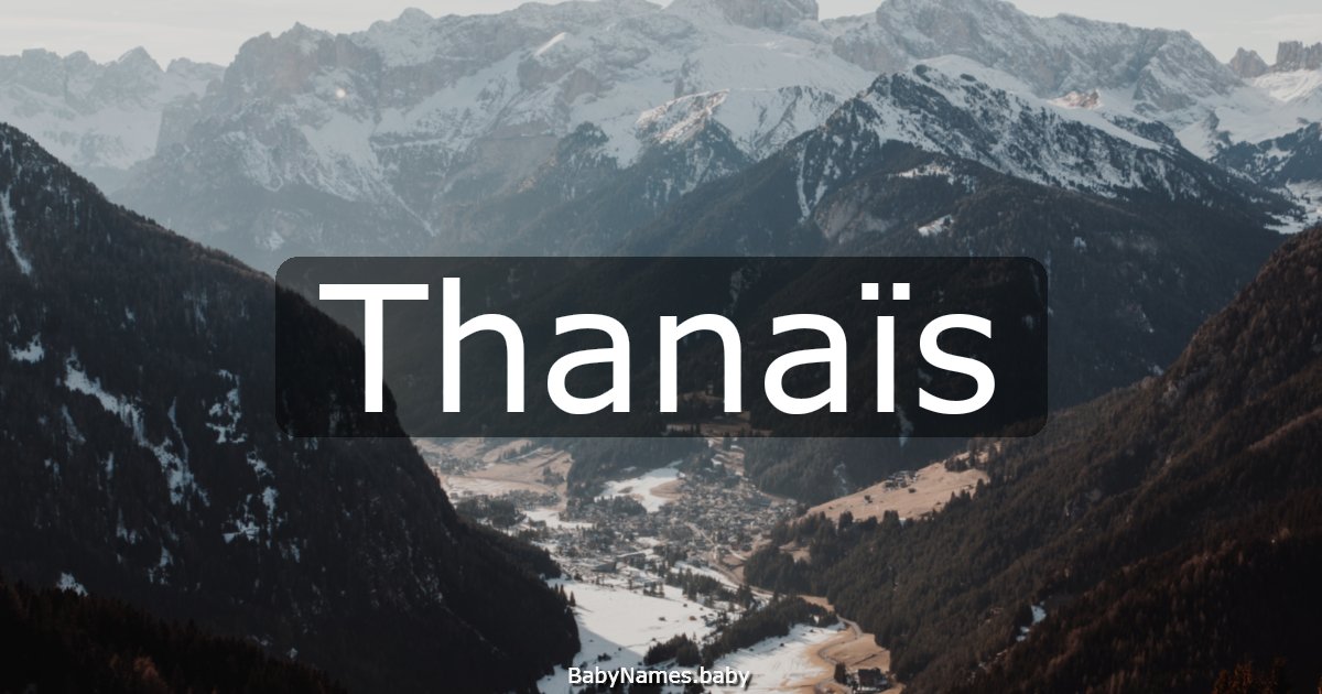 Thanaïs
