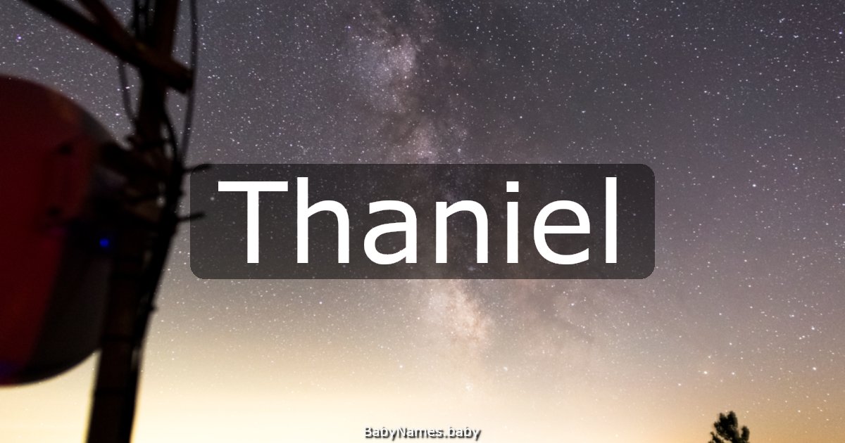Thaniel
