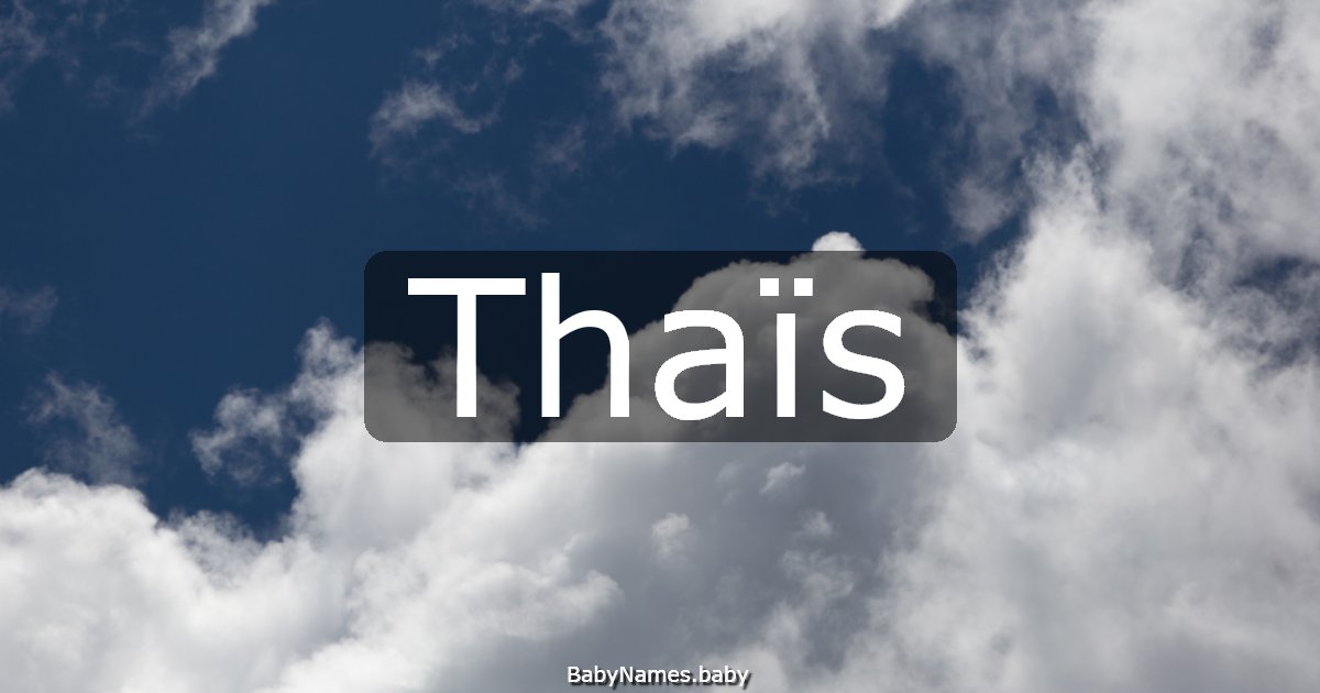 Thaïs