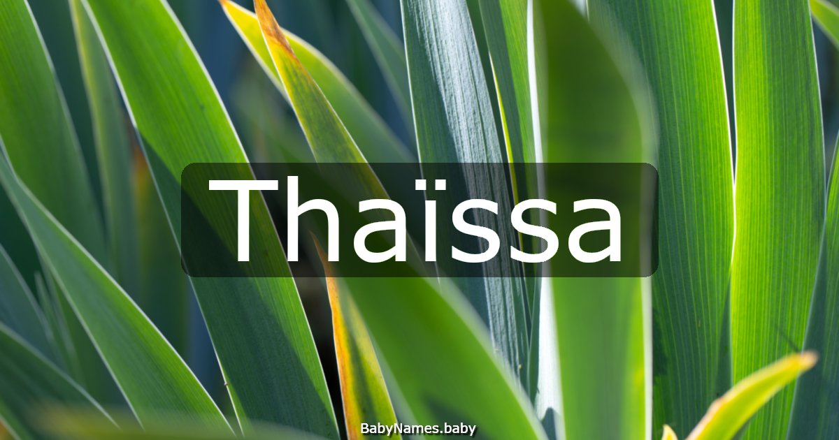 Thaïssa