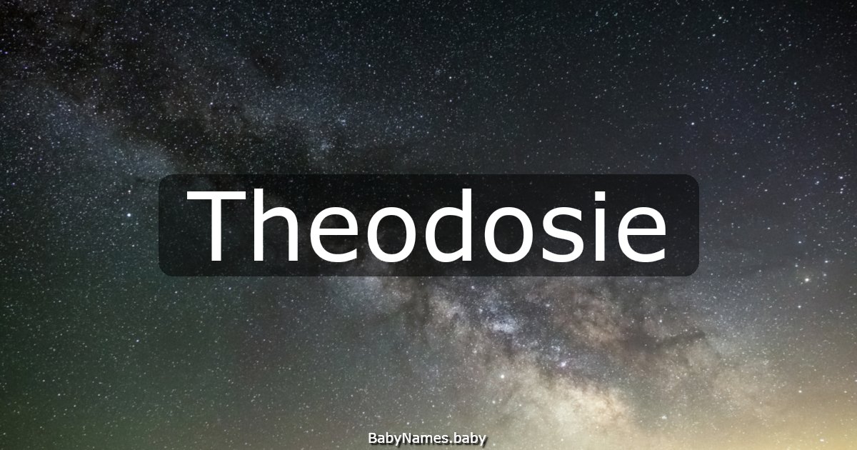 Theodosie