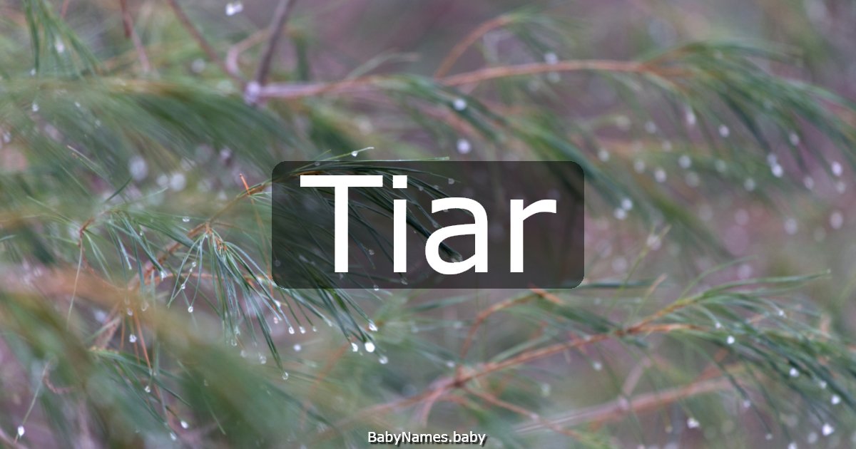 Tiar
