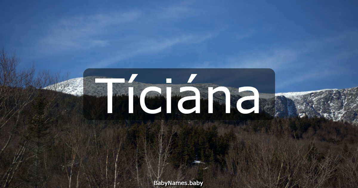 Tíciána
