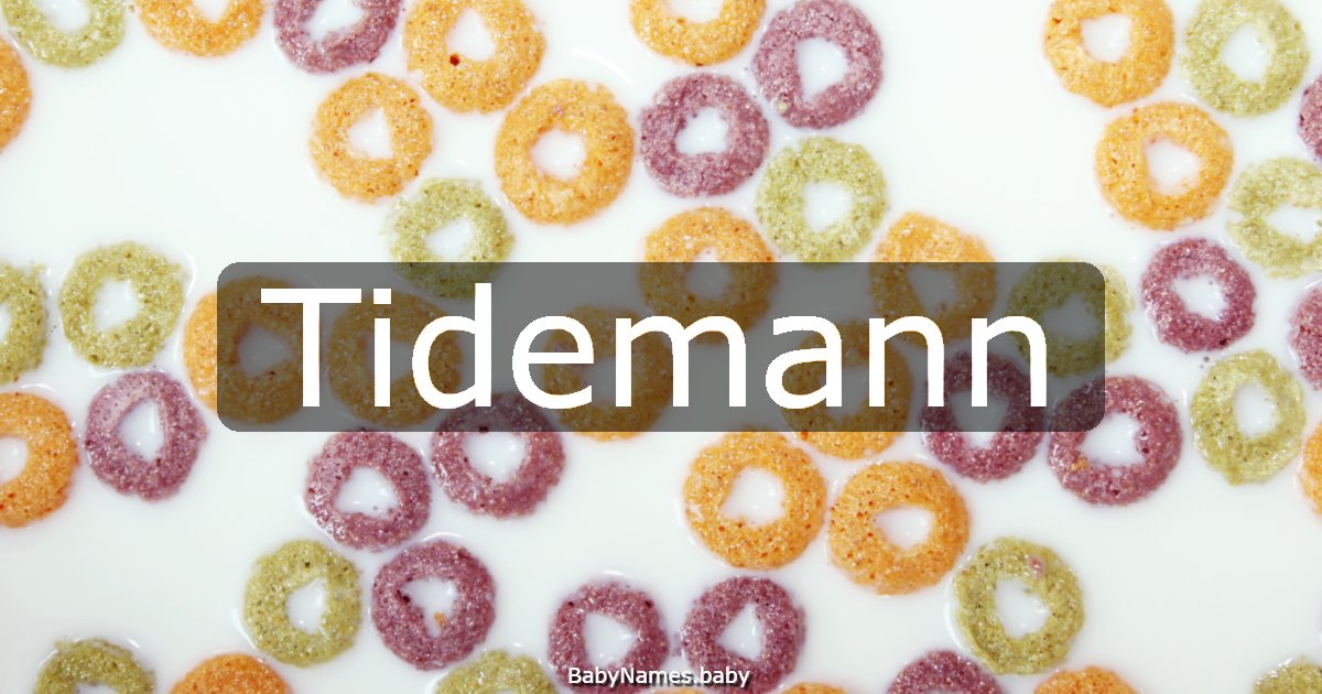 Tidemann