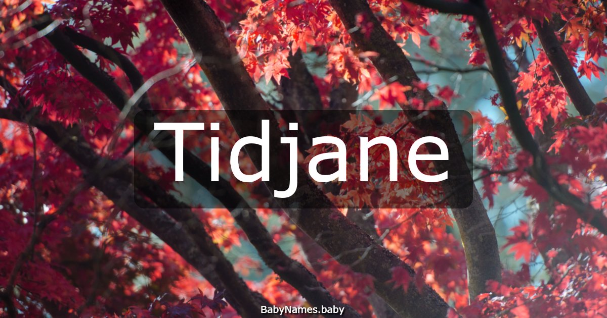 Tidjane