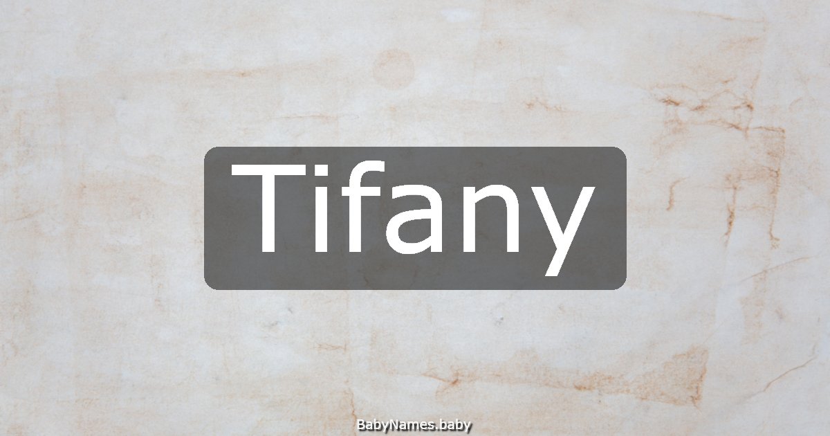 Tifany
