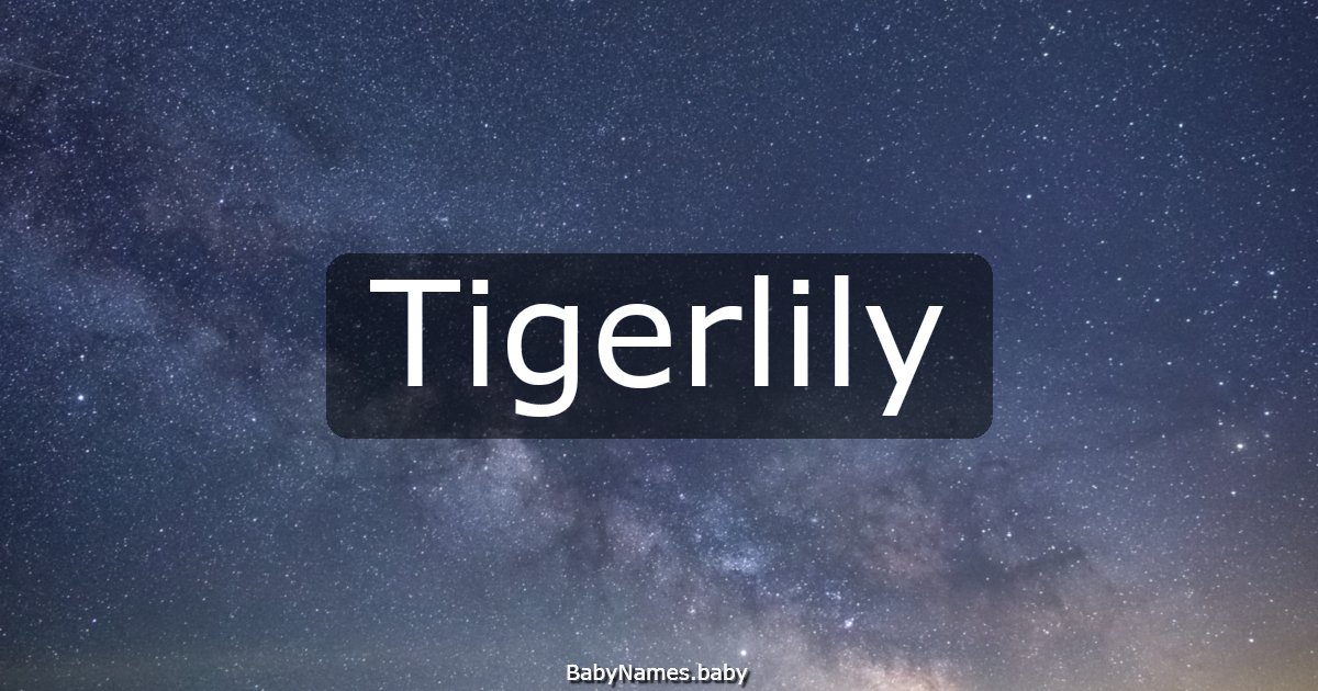 Tigerlily