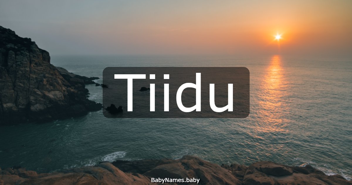 Tiidu