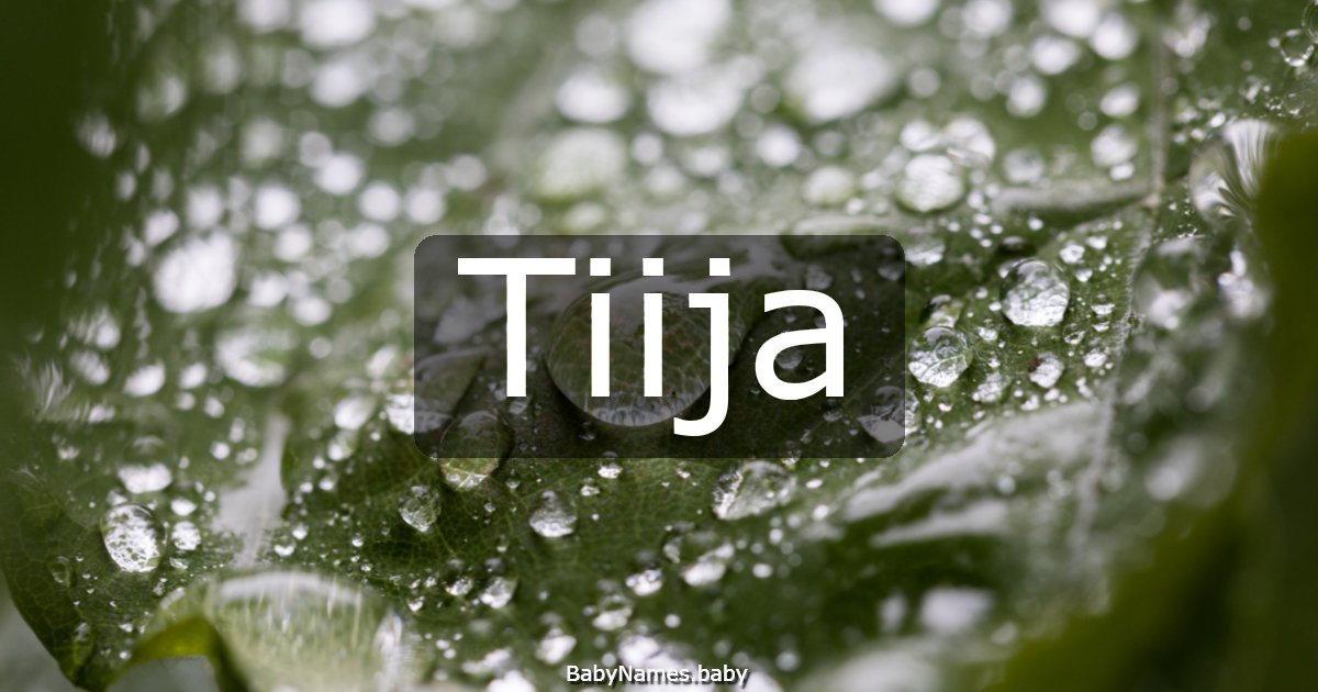 Tiija