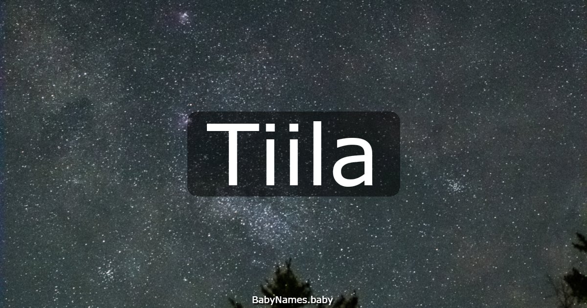 Tiila