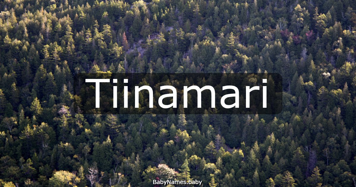 Tiinamari
