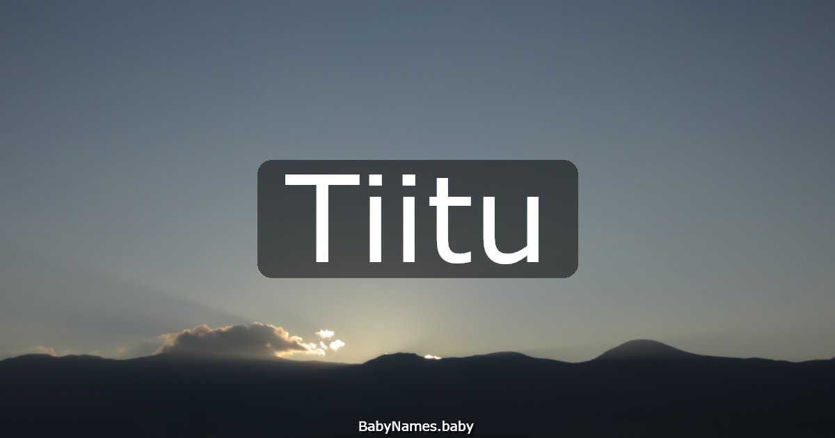 Tiitu