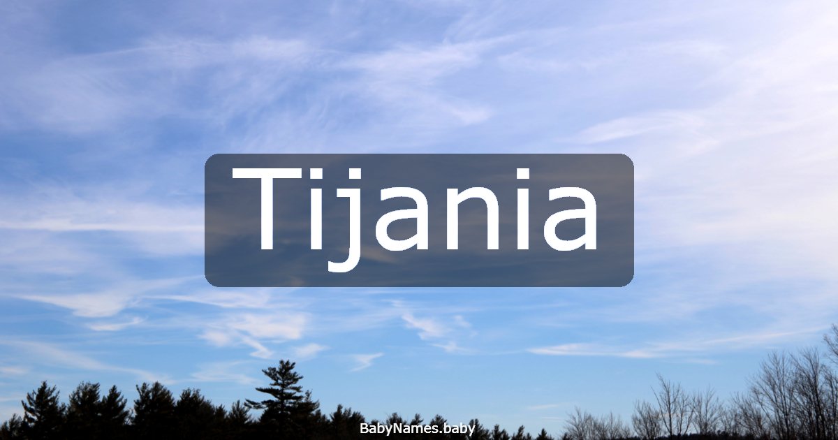 Tijania