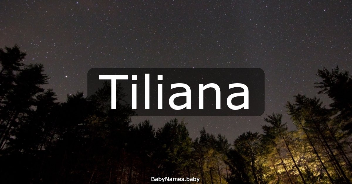 Tiliana