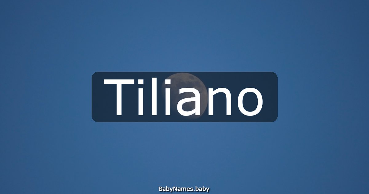Tiliano