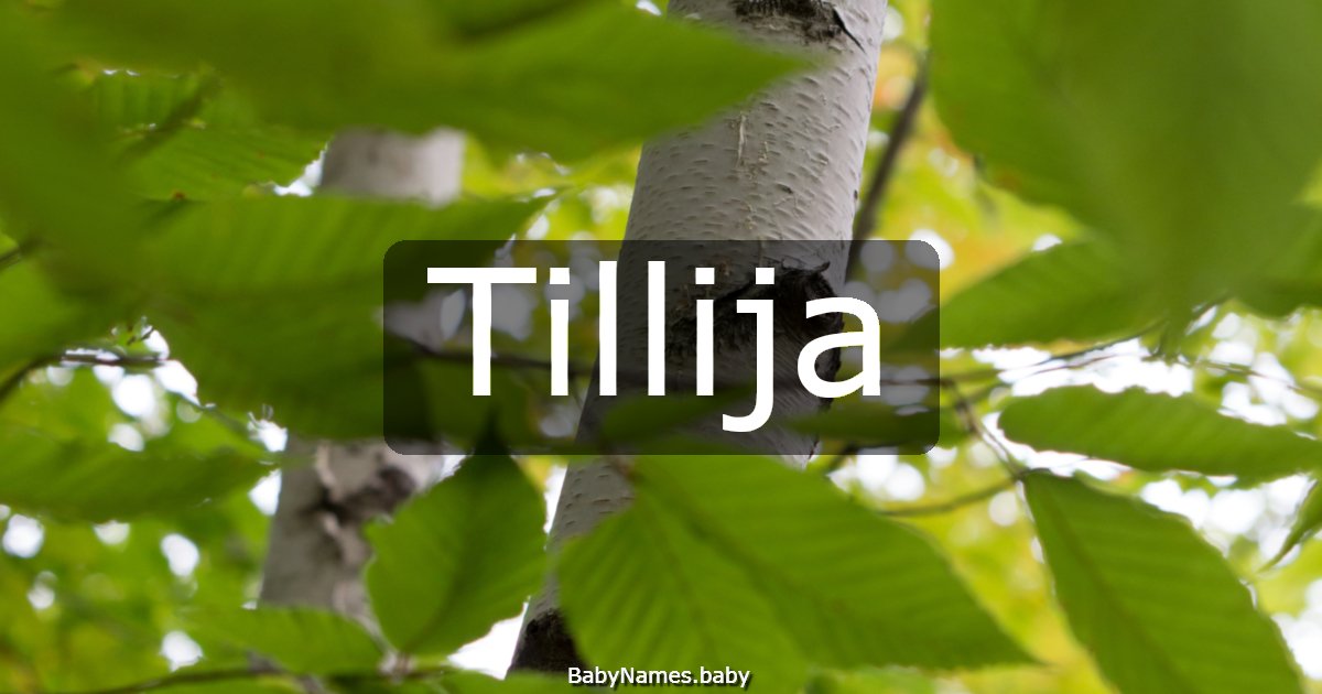 Tillija