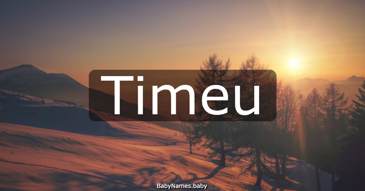 Timeu