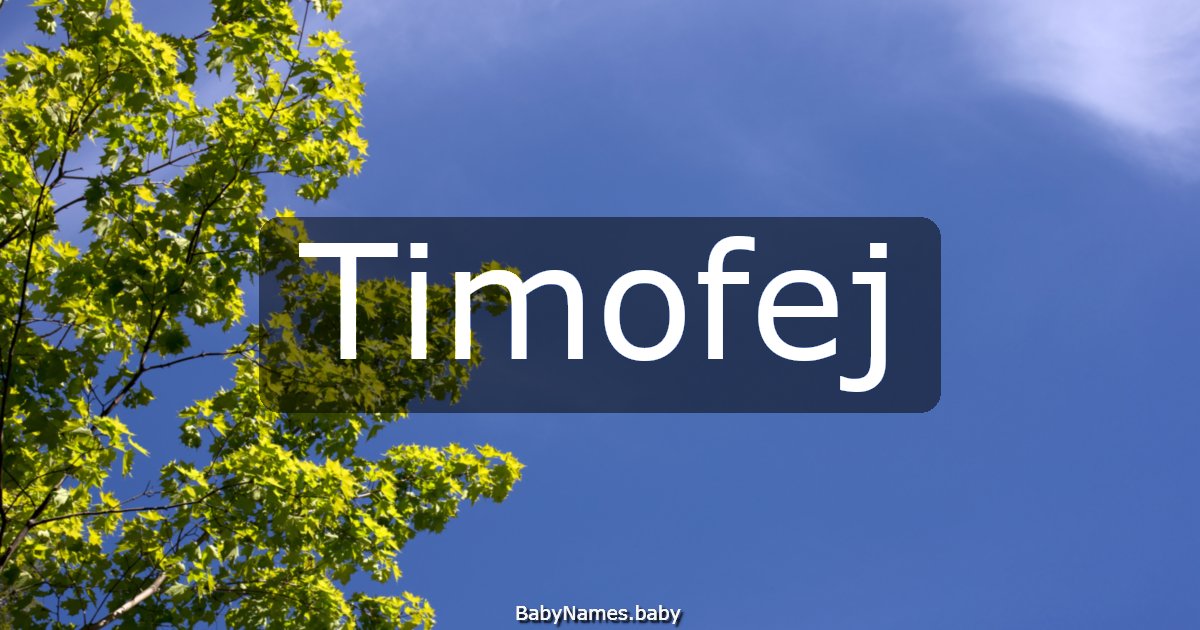 Timofej