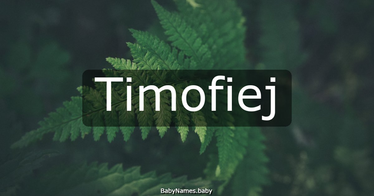 Timofiej