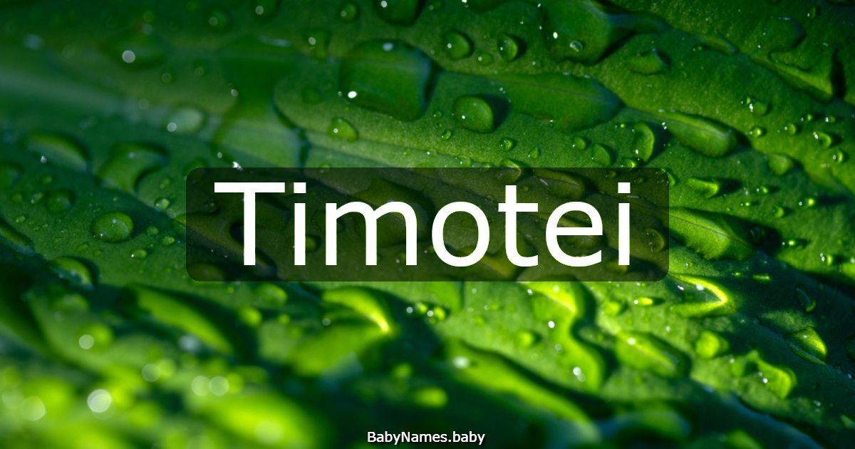 Timotei