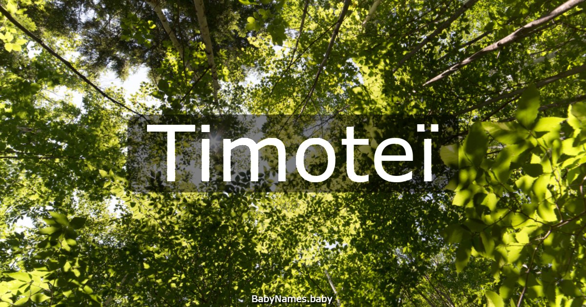 Timoteï