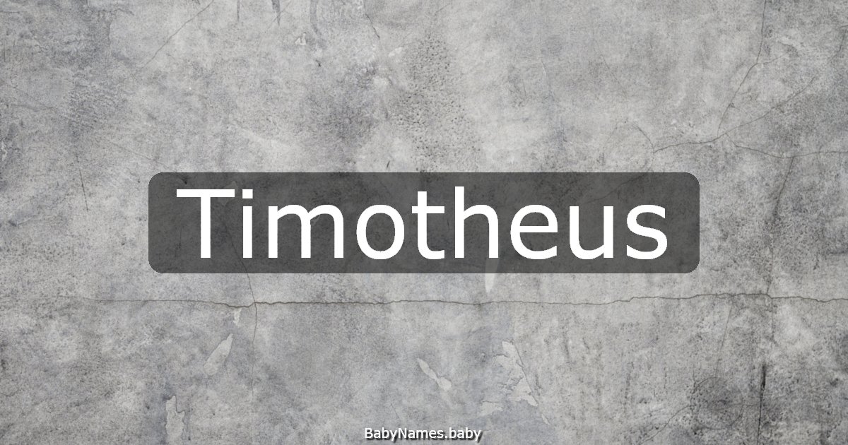 Timotheus