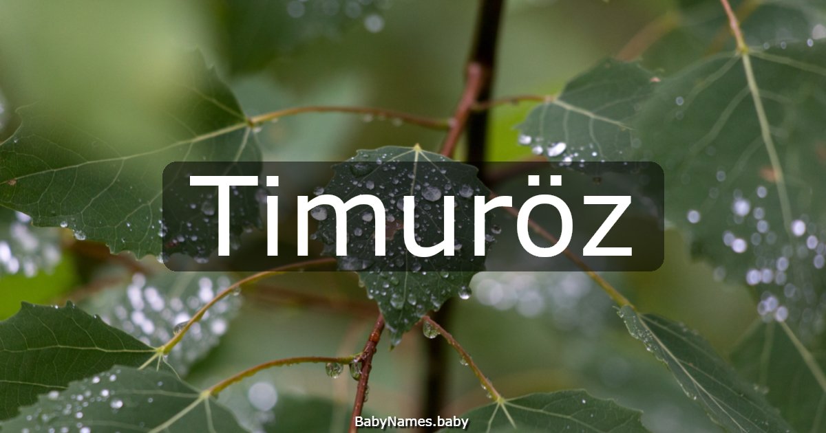 Timuröz
