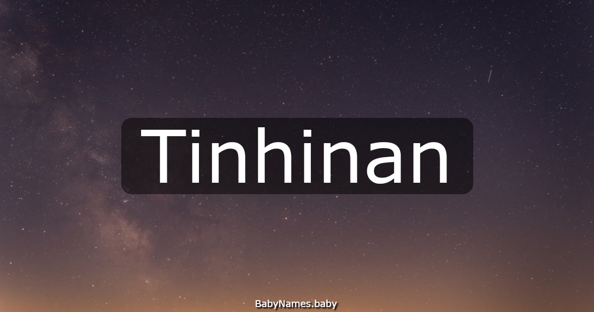 Tinhinan