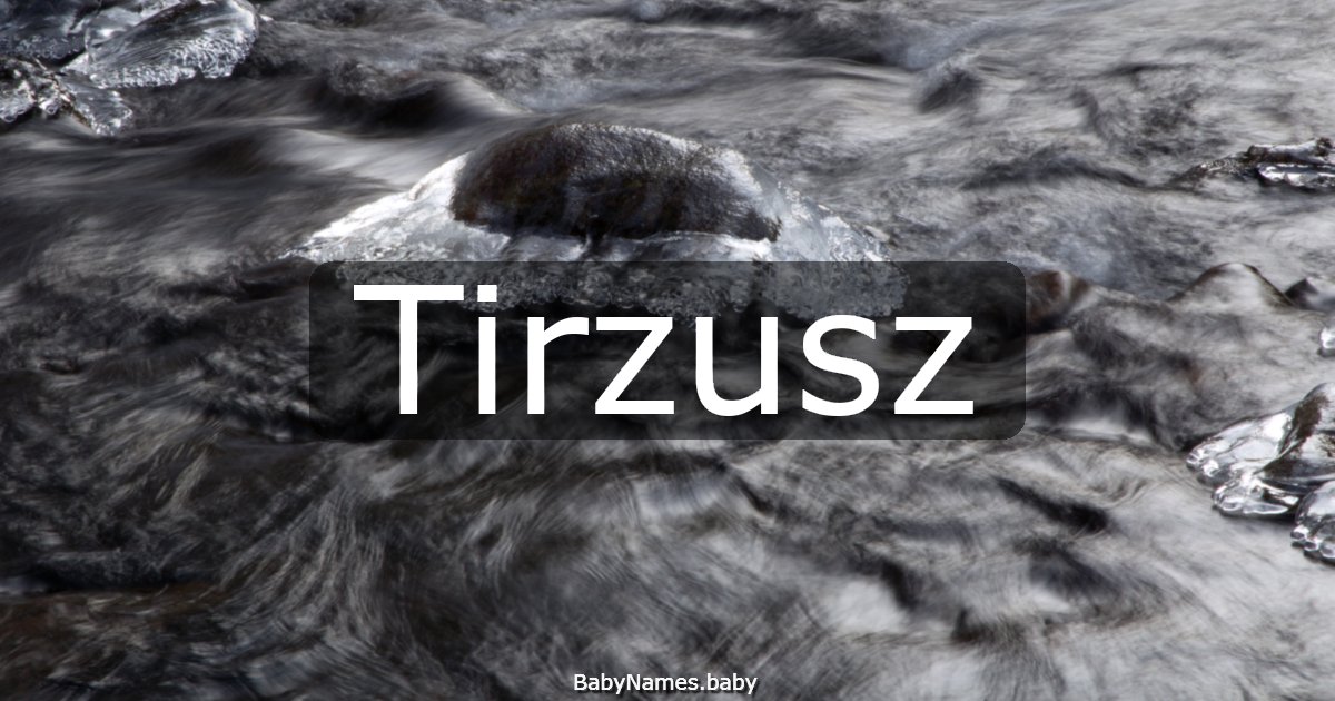 Tirzusz