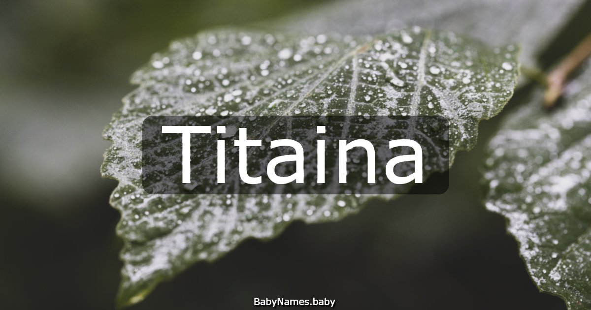 Titaina