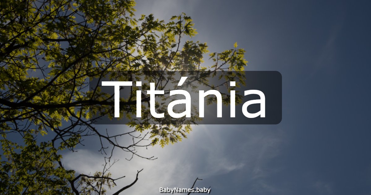 Titánia