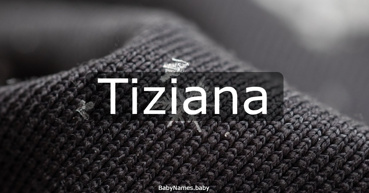 Tiziana