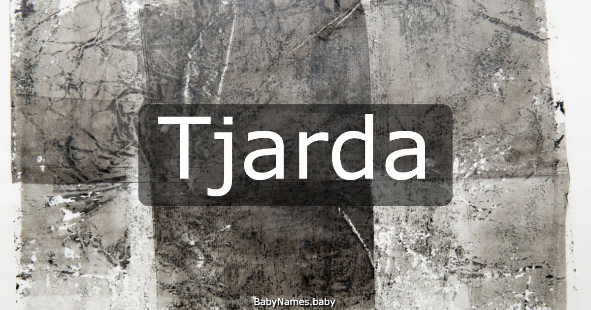 Tjarda