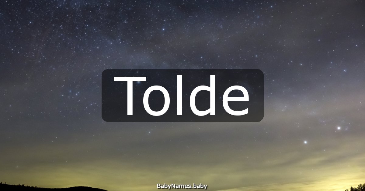 Tolde
