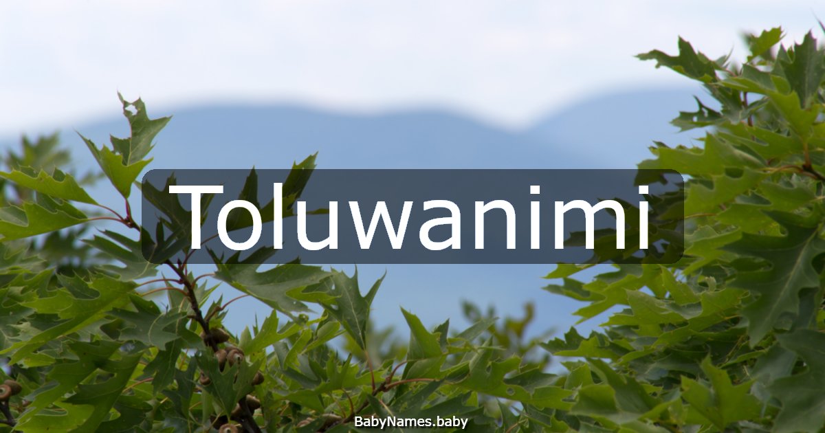 Toluwanimi