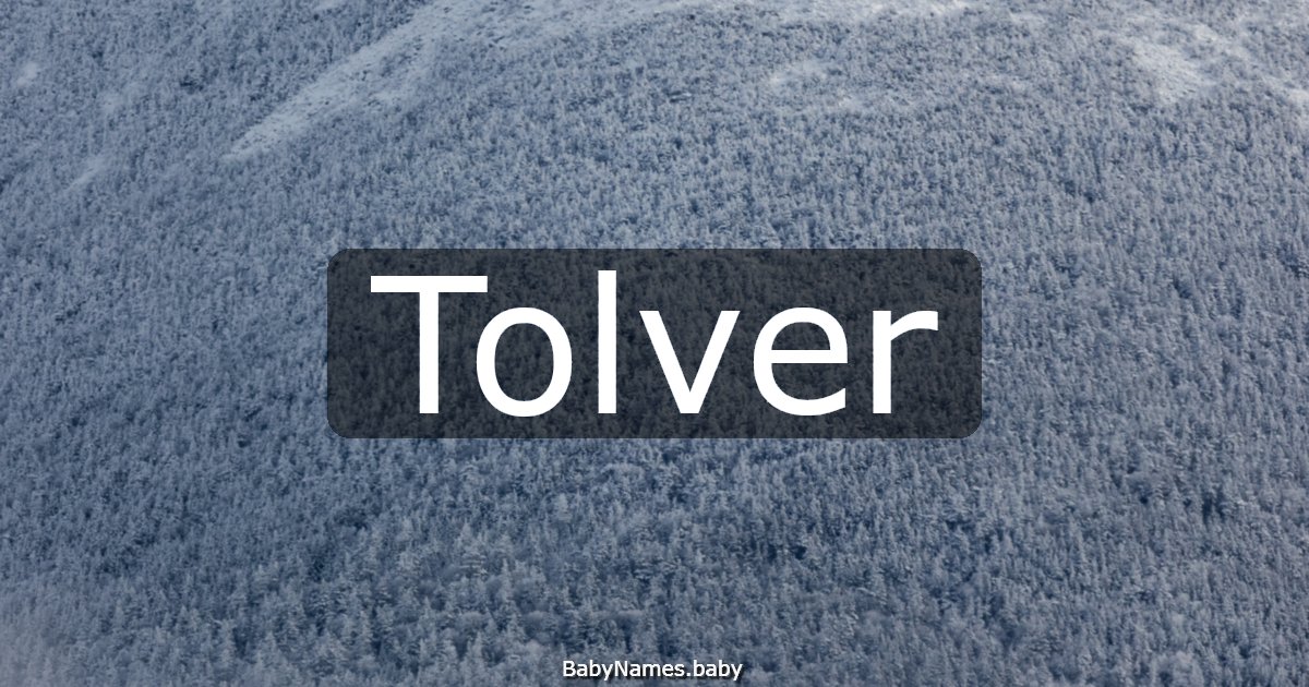 Tolver
