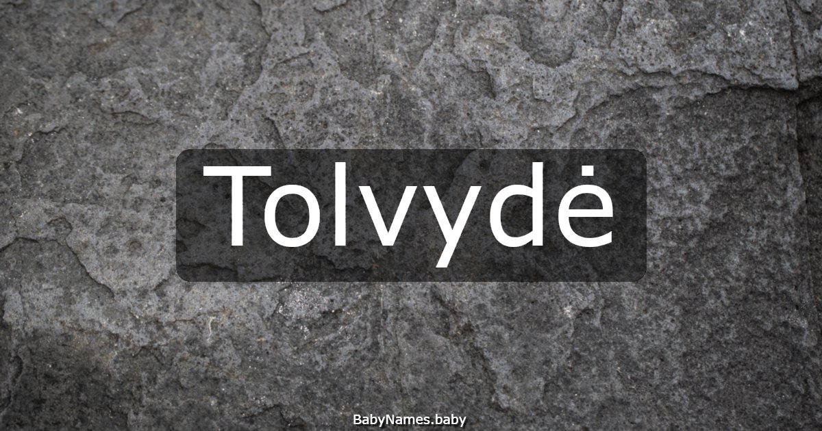 Tolvydė