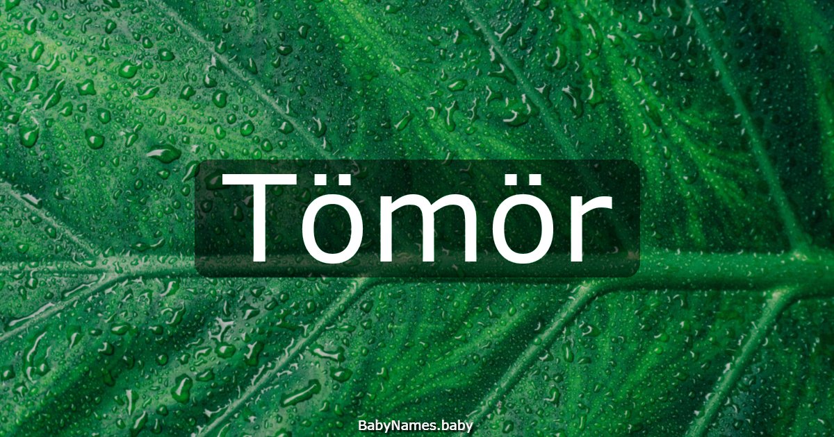 Tömör