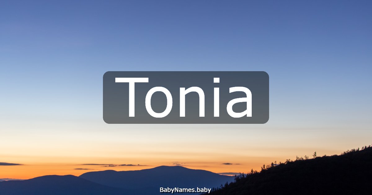 Tonia