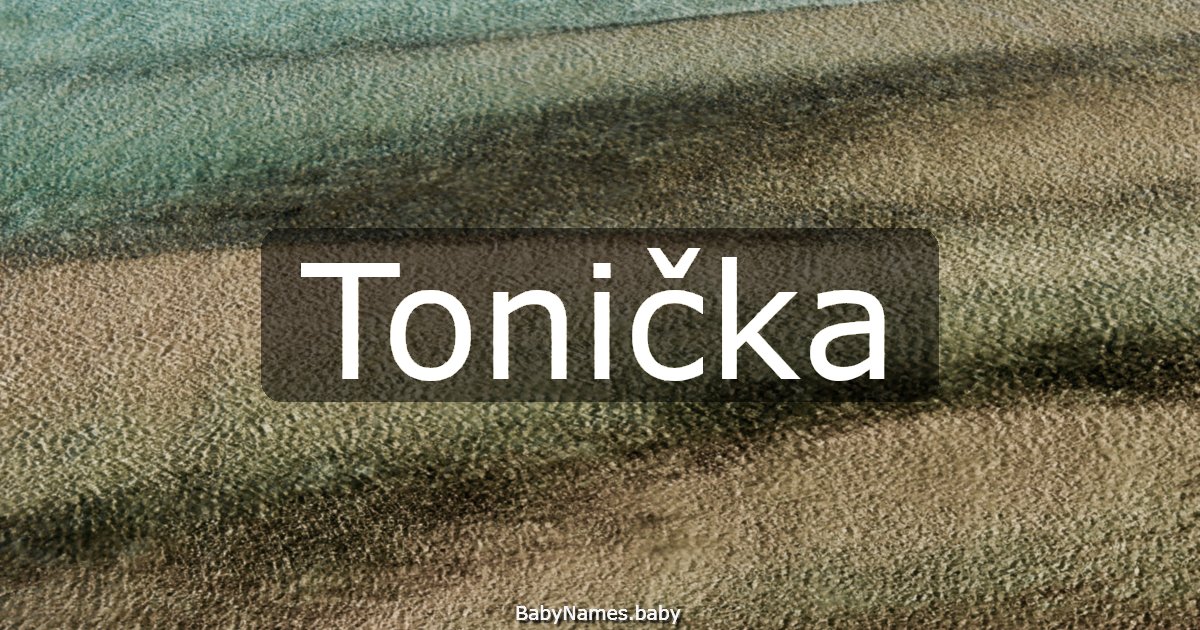 Tonička