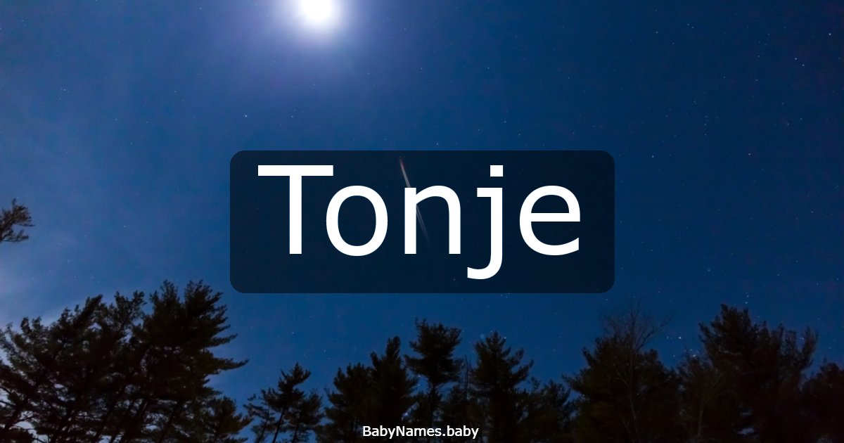Tonje