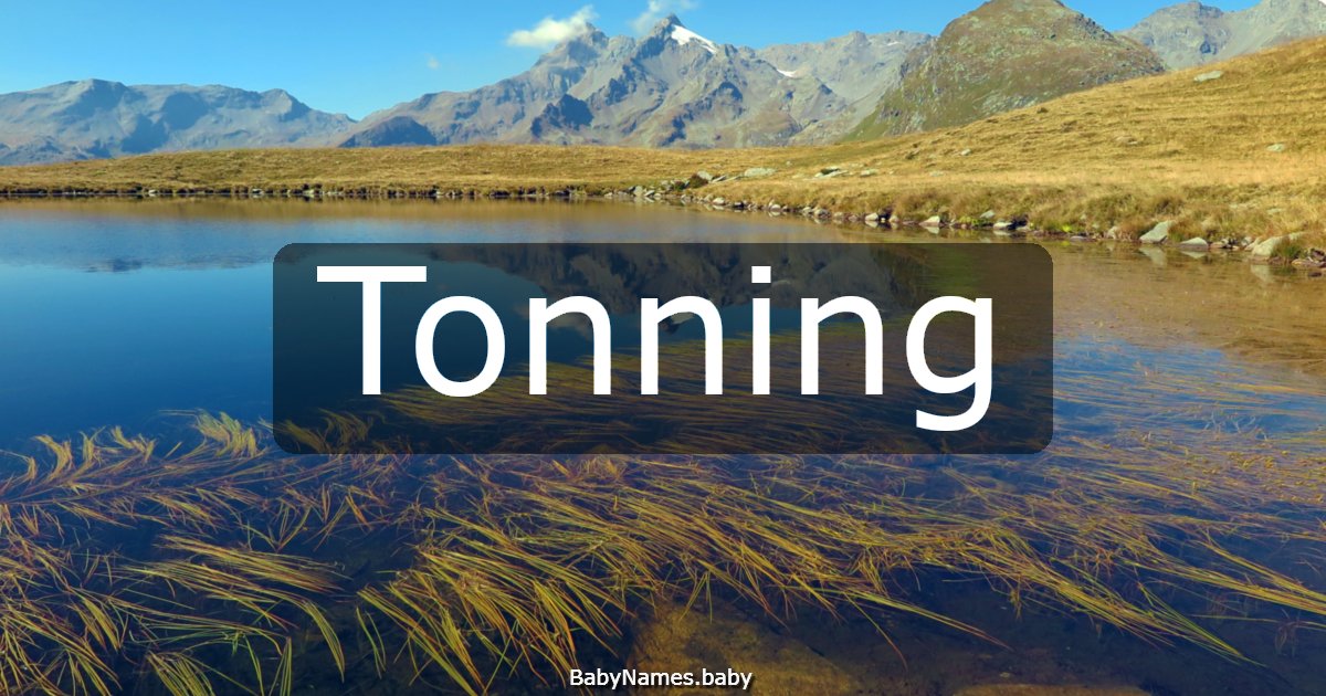 Tonning