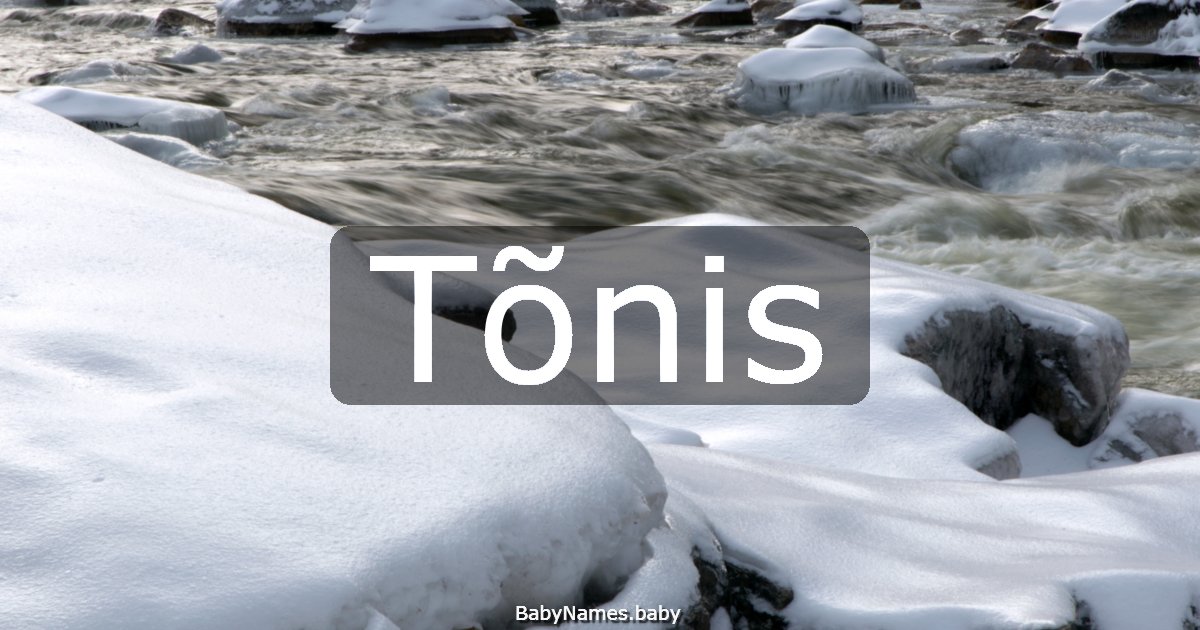 Tõnis