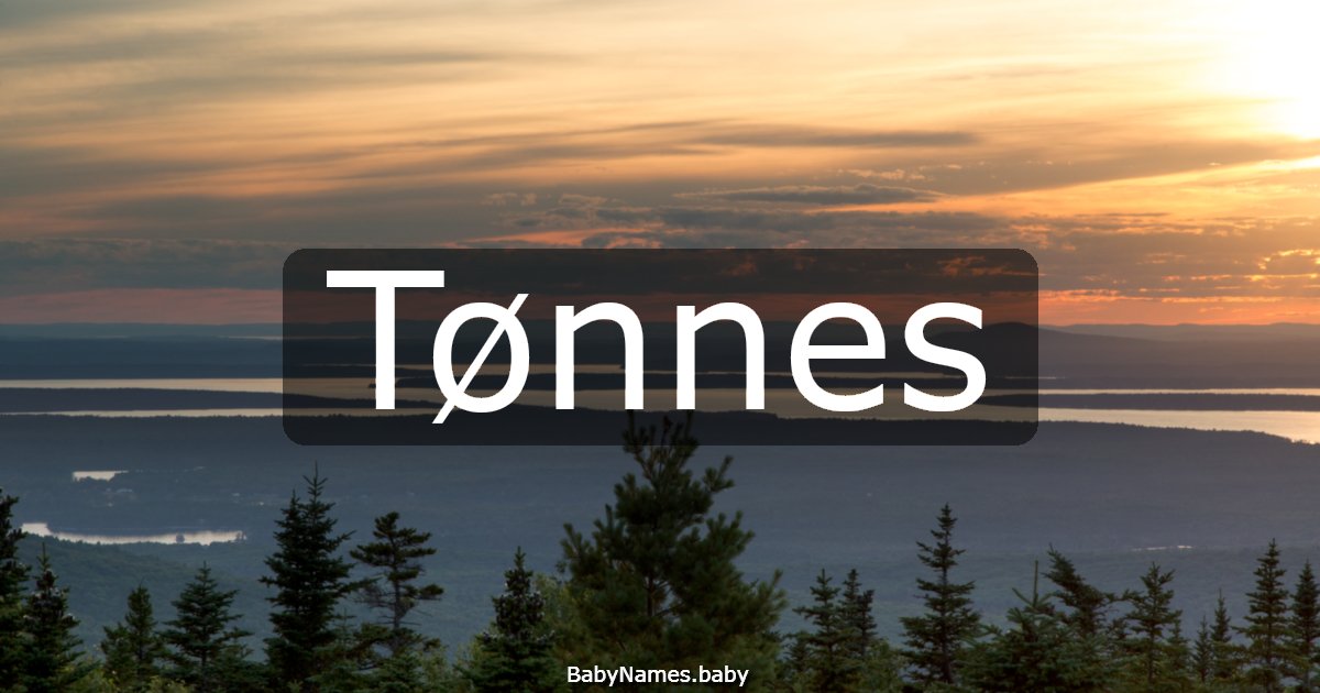 Tønnes