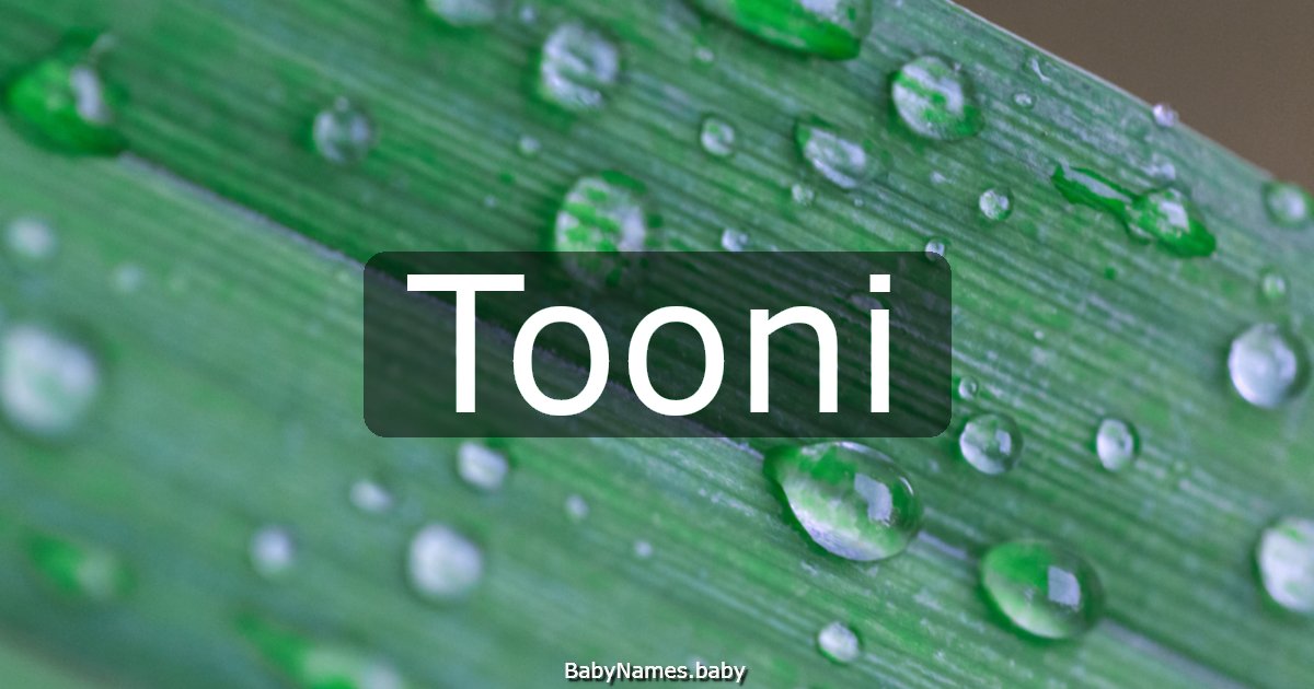 Tooni