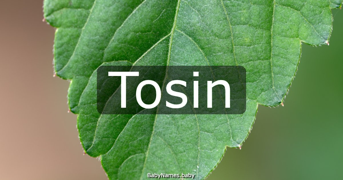 Tosin