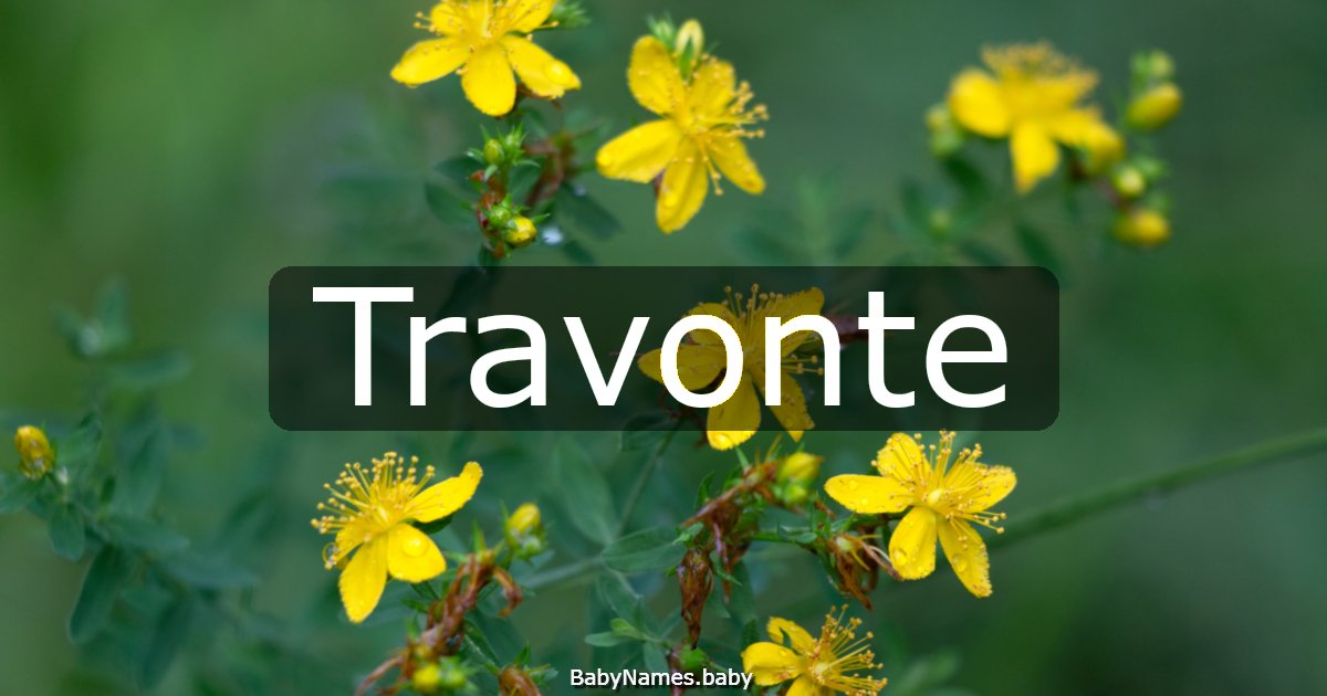 Travonte